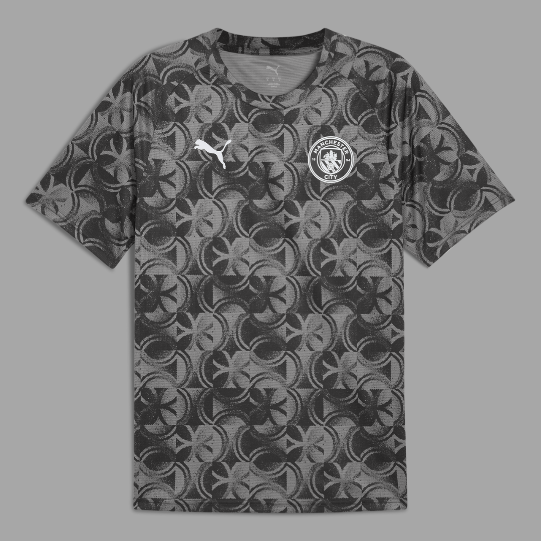 Manchester City Warm Up Straight Fit Shirt - Black