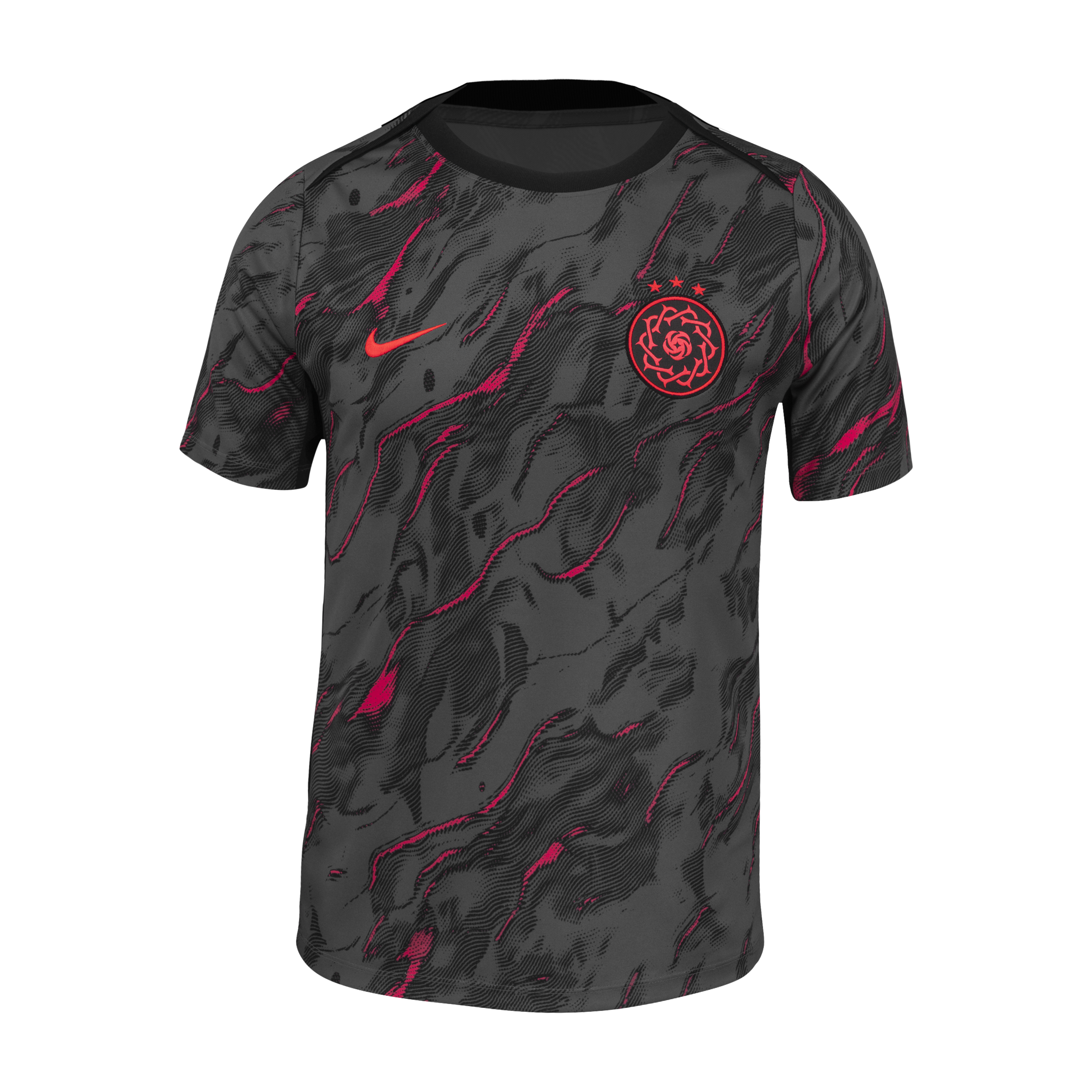 Portland Thorns Pre-Match 2025 Straight Fit Nike Stadium Shirt