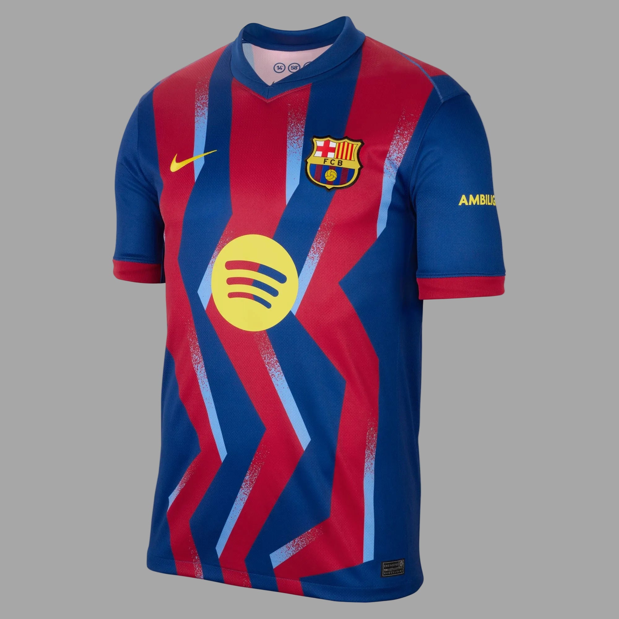 FC Barcelona 2025/26 Stadium Fourth Straight Fit Jersey