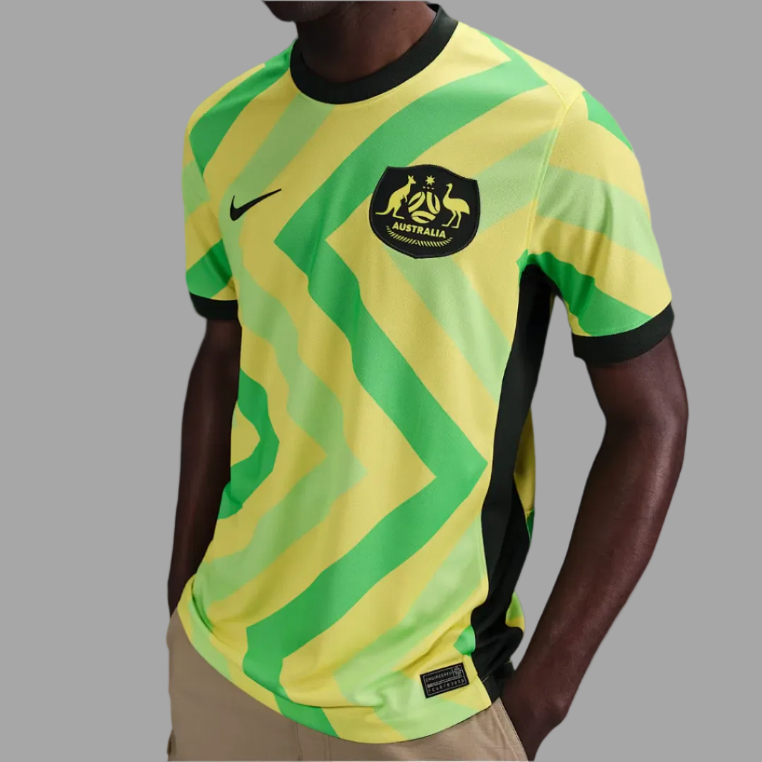 Australia 2025/26 Stadium Home Straight Fit Shirt