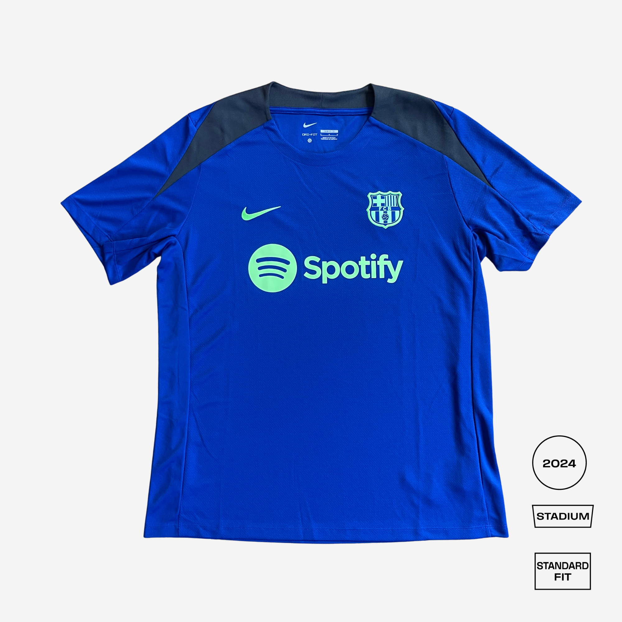Barcelona Strike 23/24 Nike Dri-FIT gebreide voetbaltrainingstop met rechte pasvorm